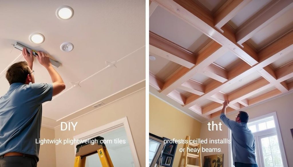 Comparison Of Diy-Friendly Ceiling Projects Versus Those Requiring Professional Installation Comparison of DIY-friendly ceiling projects versus those requiring professional installation